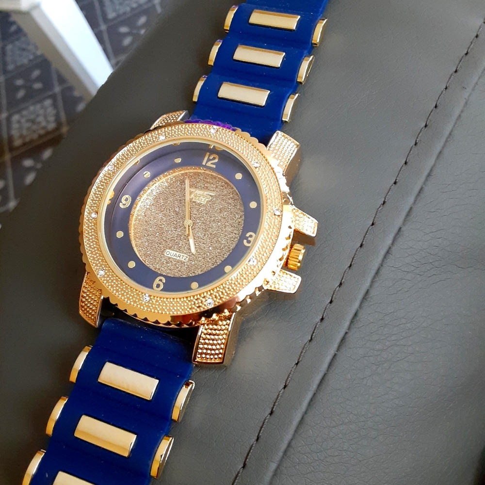 Blue & Gold wrist watch